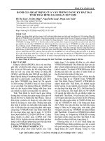 Đánh giá hoạt động của văn phòng đăng ký đất đai tỉnh Thái Bình giai đoạn 2017-2020