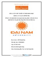 Tiểu luận sứ mệnh lịch sử của giai cấp công nhân và liên hệ với sứ mệnh lịch sử của giai cấp công nhân việt nam hiện nay 