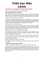 Đề cương ôn tập triết học mac lenin 