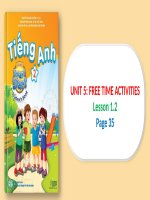 Unit 5 free time activities   lesson 1 2   page 35 