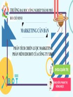 MARKETING căn bản PHÂN TÍCH CHIẾN lược MARKETING PHẦN mềm EDUBOT của CÔNG TY XBOT 