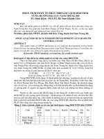 Phân tích SWOT các vấn đề phát triển du lịch sinh thái vùng cực nam trung bộ 