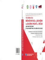 ác động của biến đổi khí hậu và dịch bệnh tới gia đình, phụ nữ và trẻ em giải pháp trợ giúp từ can thiệp tâm lý và công tác xã hội 