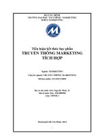 Tiểu luận truyền thông marketing tích hợp (IMC) aquafina