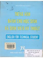 Giáo trình Tiếng Anh dành cho học sinh và sinh viên kỹ thuật: Phần 1