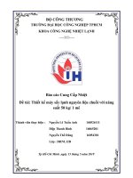 Báo cáo cung cấp nhiệt đề tài thiết kế máy sấy lạnh nguyên liệu chuối với năng suất 50 kg 1 mẽ 
