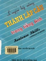Phương pháp luyện kỹ năng viết câu tiếng Anh: Phần 1
