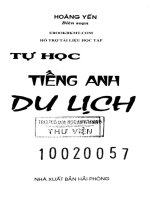 Phương pháp học tiếng Anh chuyên ngành du lịch: Phần 1