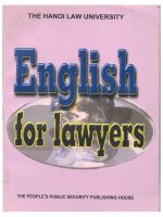 English for lawyers (Tái bản): Phần 1
