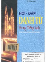Hỏi và đáp về cách dùng danh từ tiếng Anh: Phần 1