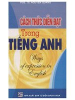 Phương thức diễn đạt trong tiếng Anh: Phần 1