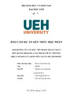 ẢNH HƯỞNG từ cái mác mỹ PHẨM THUẦN CHAY đến QUYẾT ĐỊNH MUA sản PHẨM tới từ THƯƠNG HIỆU COCOON của SINH VIÊN tại TP  hồ CHÍ MINH 