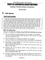Chọn lọc 900 tình huống tiếng Anh thường gặp trong đàm phán thương mại và kinh doanh xuất nhập khẩu: Phần 2