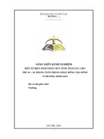 SKKN nâng cao tính tích cực cho trẻ mầm non qua hoạt động tạo hình