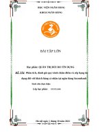 Phân tích, đánh giá quy trình chấm điểm tín dụng đối với khách hàng cá nhân tại ngân hàng sacombank