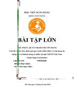 Phân tích, đánh giá quy trình chấm điểm và xếp hạng tín dụng đối với khách hàng cá nhân tại một NHTM việt namphân tích, đánh giá quy trình chấm điểm và xếp hạng tín dụng đối với khách hàng cá nhân tại một NHTM việt nam vietinbank