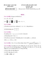 Đề thi vào lớp 10 môn Toán năm học 2021 - 2022 kèm đáp án - Sở GD&ĐT Quảng Bình