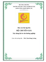 Xây dựng hệ chuyên gia tư vấn hướng nghiệp dựa trên suy diễn tiến