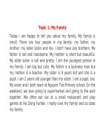 30 CHỦ đề THUYẾT TRÌNH TIẾNG ANH TIỂU học 