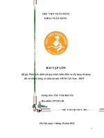 Phân tích, đánh giá quy trình chấm điểm và xếp hạng tín dụng đối với khách hàng cá nhân tại ngân hàng thương mại cổ phần đầu tư và phát triển việt nam (BIDV)