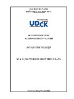 Xây dựng website shop thời trang