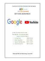 KỸ NĂNG đàm PHÁN GOOGLE YOUTUBE 