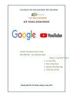KỸ NĂNG đàm PHÁN GOOGLE YOUTUBE 