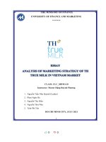 INTRODUCTION ABOUT TRUE MILK  introduce TH true milk 