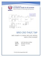 BÁO cáo THỰC tập điều KHIỂN tự ĐỘNG hóa hệ THỐNG điện CÔNG NGHIỆP bài 1 cài đặt matlab 
