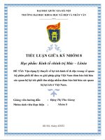 Vận dụng lý thuyết về lợi ích kinh tế  đặc trưng về quan hệ phân phối để đưa ra giải pháp giúp việt nam đảm bảo hài hòa các quan hệ lợi ích phối thu nhập nhằm đảm bảo hài hòa các quan hệ lợi ích ở việt nam 