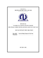 VAI TRÒ CỦA LÃNH TỤ NGUYỄN ÁI QUỐC ĐỐI VỚI QUÁ TRÌNH THÀNH LẬP ĐẢNG CỘNG SẢN VIỆT NAM