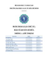 BUỔI THẢO LUẬN THỨ tư bảo vê QUYỀN sở hữu 