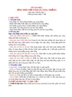 Giáo án GDCD 7 bài 7: Ứng phó với tâm lí căng thẳng