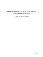 BÁO cáo tìm HIỂU các THIẾT THU hồi bụi TRONG NHÀ máy XI MĂNG 