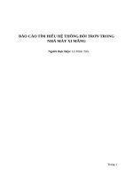 BÁO cáo tìm HIỂU hệ THỐNG bôi TRƠN TRONG NHÀ máy XI MĂNG