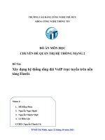 XÂY DỰNG HỆ THỐNG TỔNG ĐÀI VOIP TRỰC TUYẾN TRÊN NỀN TẢNG ELASTIS