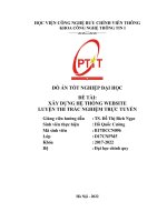 ĐỒ ÁN TỐT NGHIỆP ĐẠI HỌC ĐỀ TÀI XÂY DỰNG HỆ THỐNG WEBSITE LUYỆN THI TRẮC NGHIỆM TRỰC TUYẾN