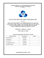 GIAI CẤP CÔNG NHÂN VÀ SỨ MỆNH LỊCH SỬ CỦA GIAI CẤP CÔNG NHÂN. THỰC TRẠNG VÀ GIẢI PHÁP TIẾP TỤC XÂY DỰNG GIAI CẤP CÔNG NHÂN VIỆT NAM THỜI KỲ ĐẨY MẠNH CÔNG NGHIỆP HÓA, HIỆN ĐẠI HÓA