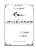 Nghiên cứu và thiết kế trang phục trình diễn ấn tượng lấy cảm hứng từ nghệ thuật múa bóng rỗi trong tín ngưỡng thờ mẫu của người nam bộ