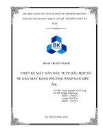 ĐỒ án CHUYÊN NGÀNH THIẾT kế máy hàn đáy TUÝP dầu hộp số XE gắn máy BẰNG PHƯƠNG PHÁP hàn SIÊU âm 