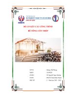 ĐỒ án kết cấu CÔNG TRÌNH bê TÔNG cốt THÉP   TÍNH TOÁN bản sàn BẰNG PHẦN mềm SAFE 