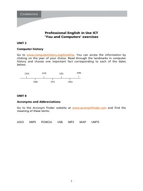 Professional english in use ICT you and computers exercises