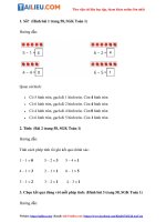 Tải Giải bài tập Toán lớp 1 trang 58: Luyện tập - sách Cánh Diều