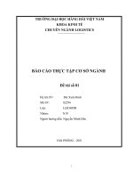 BÁO cáo THỰC tập cơ sở NGÀNH tìm hiểu về vị trí việc làm của công ty INTERPLUS LOGISTICS 3 