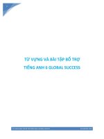 Từ vựng và bài tập bổ trợ tiếng anh 6 Global Success