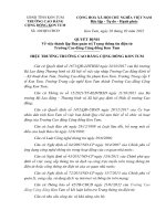 QUYẾT ĐỊNH Về việc thành lập Ban quản trị Trang thông tin điện tử Trường Cao đẳng Cộng đồng Kon Tum