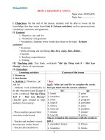 Giáo án dạy thêm tiếng anh lớp 8 trọn bộ cả năm, chất lượng 