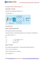 Tải Tổng hợp lý thuyết Toán lớp 1: Phép trừ dạng 17 -3 (đầy đủ)