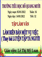 Luyện tập tả người
