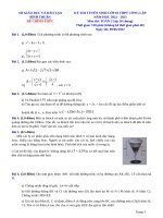 Đề thi tuyển sinh toán 10 BÌNH THUẬN 